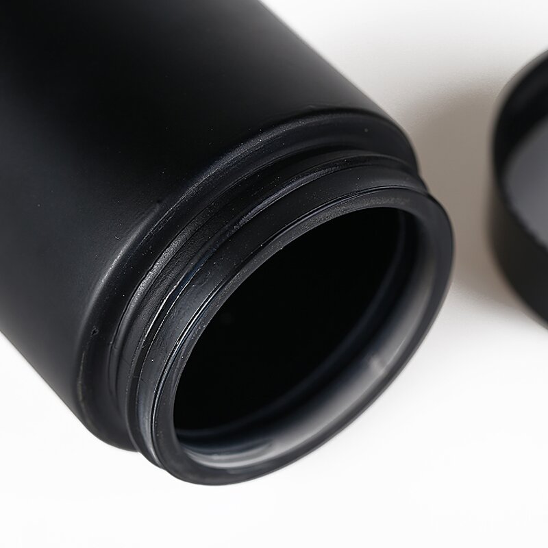 Glass Jars Supplier - Factory Stock Matte Black 30-100g Sunscreen