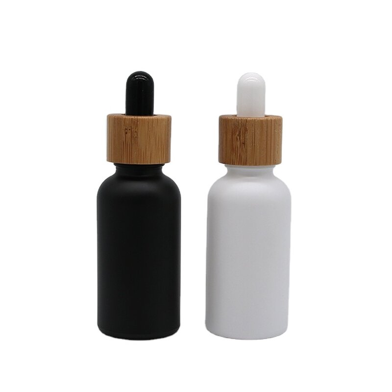 Dropper Bottle Manufacturer - Screen Printing 30ml Frosted Black Tincture