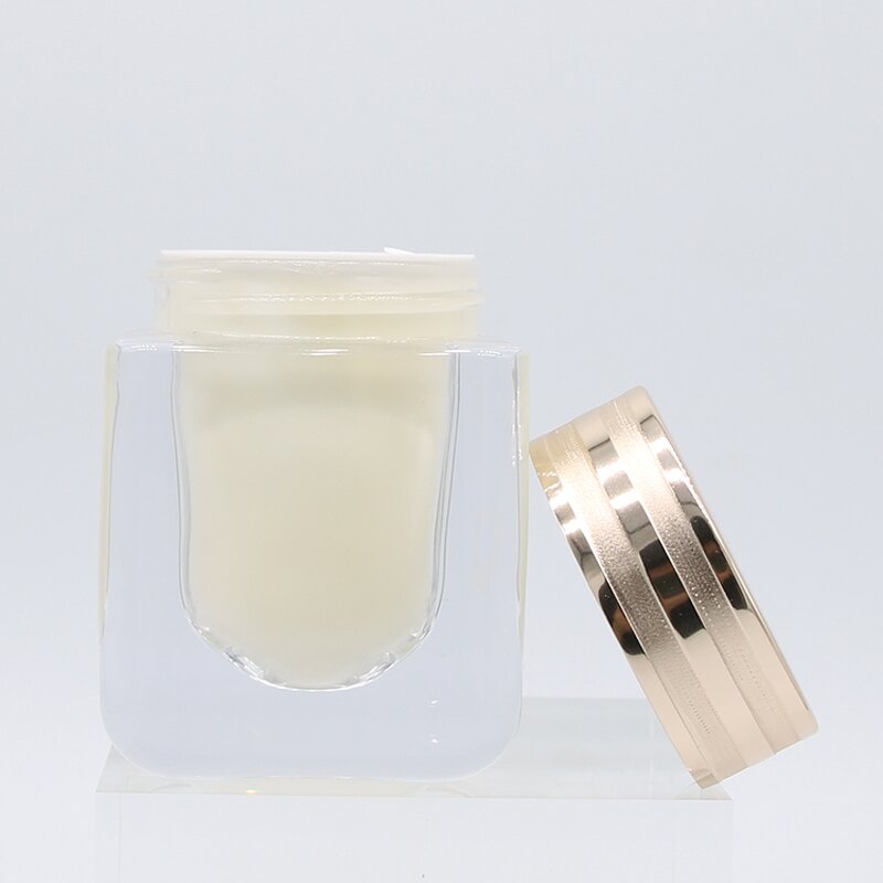 Facial Moisturizer Bottle Manufacturer - 50g Square Unique Cream Jar