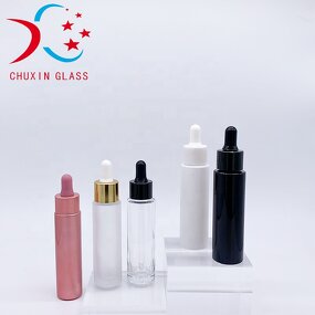 Glass Bottle Supplier - 15-50ml Slender Flat Shoulder Thick Bottom