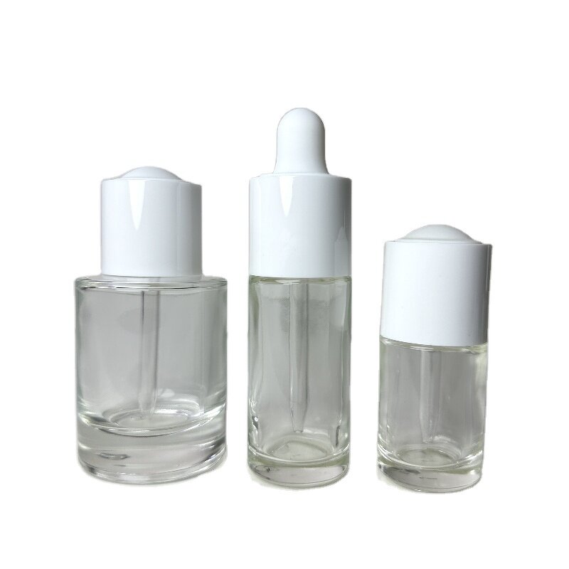 Black Glass Bottle Factory - Hot Sale 10-100ml Round Lotion Pump