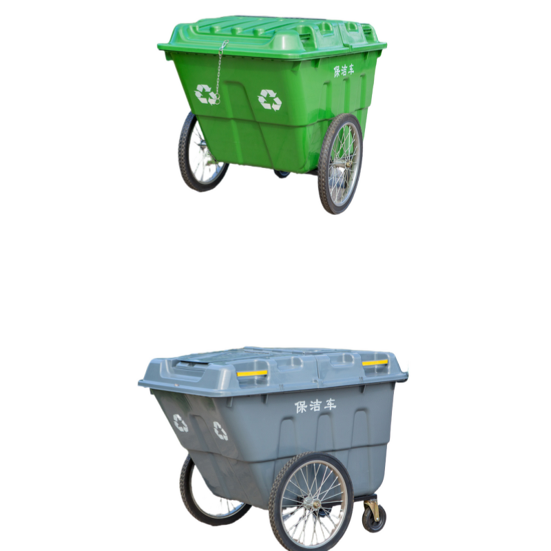 Refuse Collector Cart Manufacturer - OEM/ODM 400L Rectangular Wheelie Bin