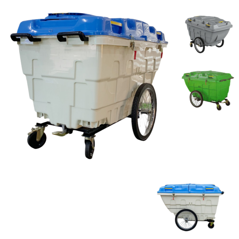 Wheeled Trash Can Manufacturer - OEM/ODM 400L Industrial Plastic Garbage Trolley
