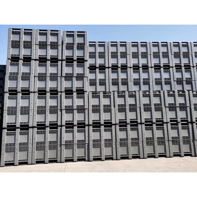 Plastic Pallet Box Manufacturer - OEM/ODM 600L Ventilated Fruit Storage Box