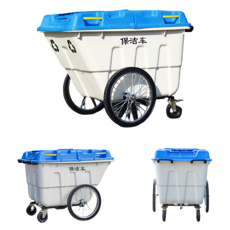 Garbage Transfer Bin Manufacturer - OEM Custom 400L 4 Wheels PP Storage Bucket