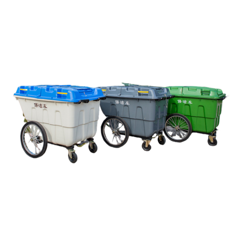 Refuse Collector Cart Manufacturer - OEM/ODM 400L Rectangular Wheelie Bin
