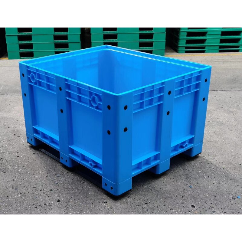 Plastic Mesh Pallet Box Manufacturer - OEM/ODM Large Size Gray Mesh Box