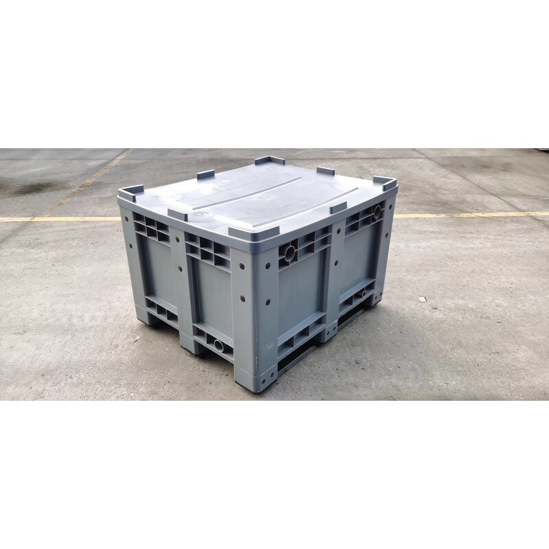 Industrial Plastic Pallet Box Manufacturer - OEM/ODM 1200x1000x810mm Bulk Container