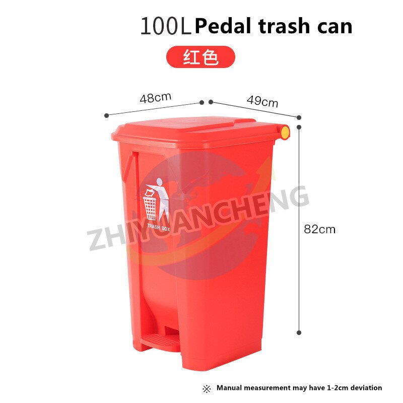 Outdoor Trash Bin Manufacturer - OEM/ODM 50L Medical Plastic Foot Pedal Bin