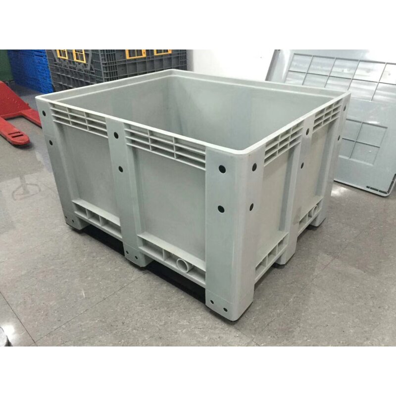 Industrial Plastic Pallet Box Manufacturer - OEM/ODM 1200x1000x810mm Bulk Container