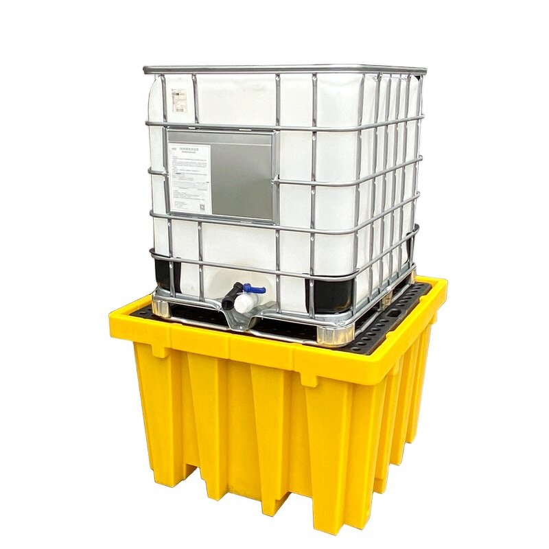 Spill Pallet Manufacturer - OEM/ODM Yellow Single IBC Bund Pallet