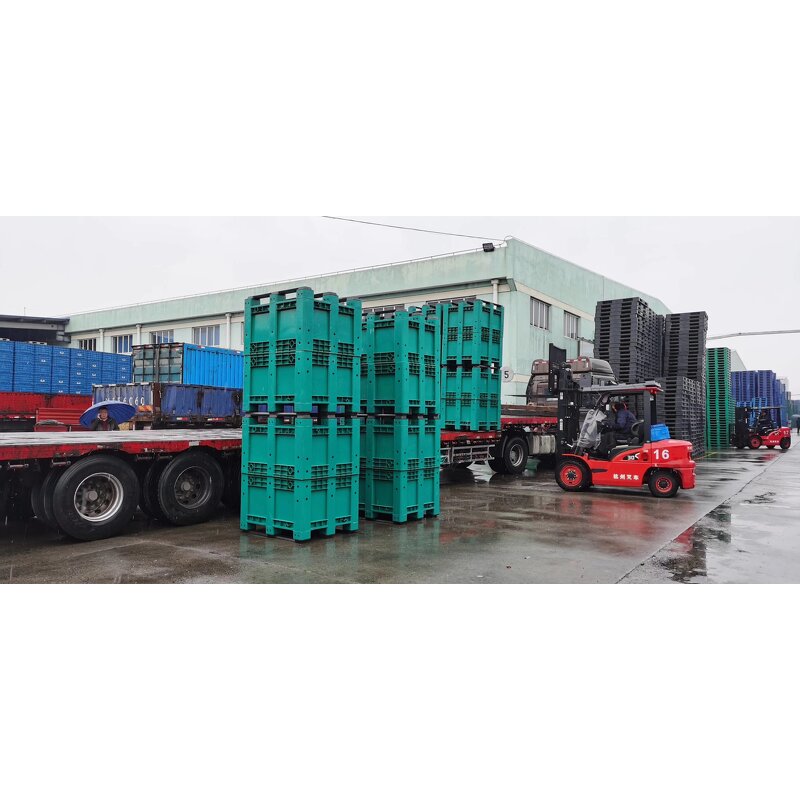 Plastic Pallet Box Manufacturer - OEM/ODM 600L Ventilated Fruit Storage Box