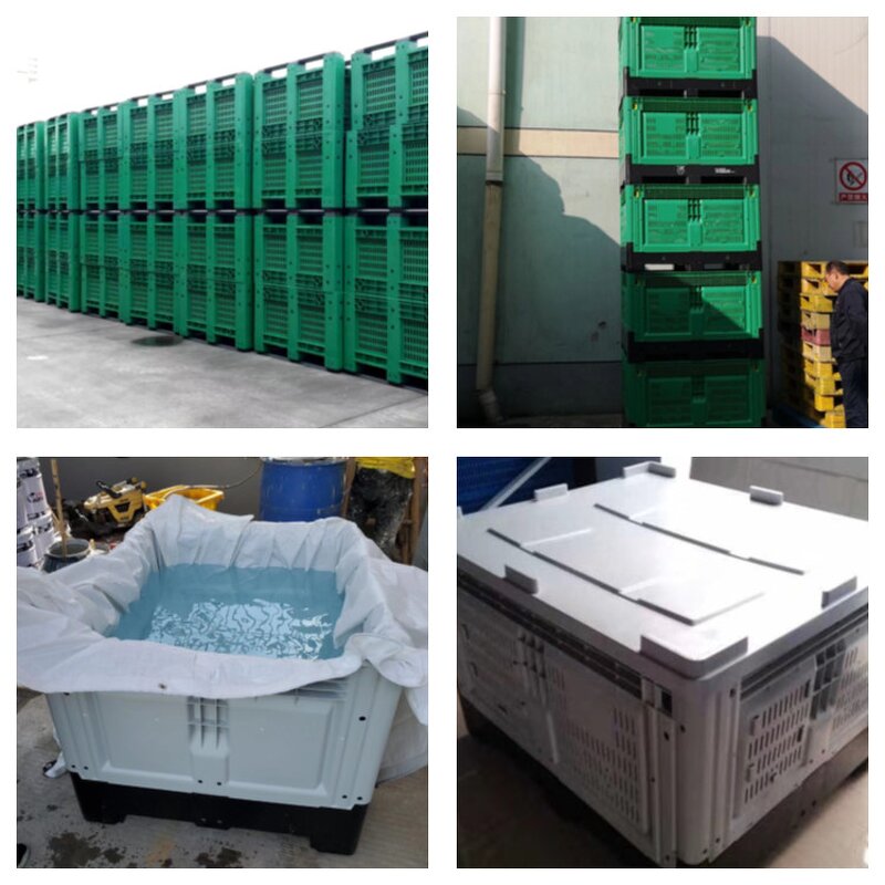 Vented Plastic Pallet Bin Manufacturer - OEM/ODM 600L Fruit Vegetable Storage Bin
