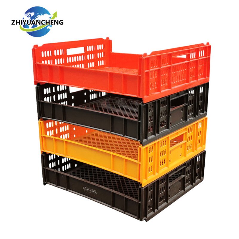 Plastic Bread Crate Manufacturer - OEM/ODM 690x445x180mm Reusable Mesh Crate