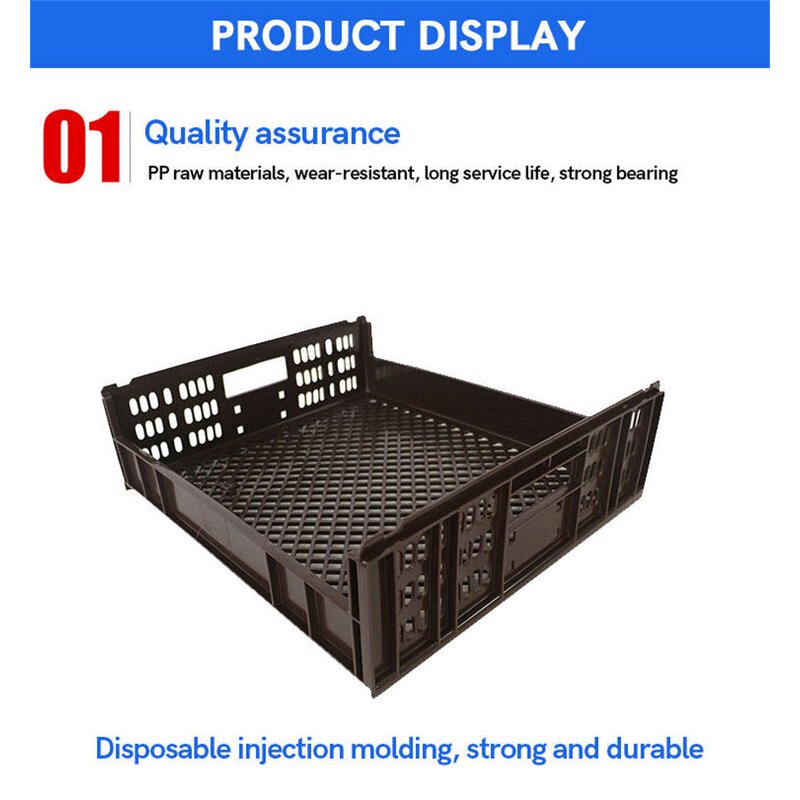 Foldable Plastic Crate Manufacturer - OEM/ODM Stackable Transport Storage Crate