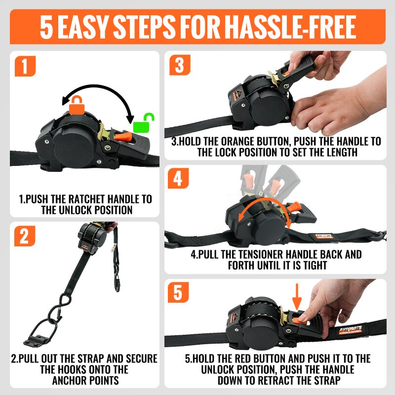 Ratchet Tie Down Strap Manufacturer - 1 Inch Heavy Duty Polyester Material