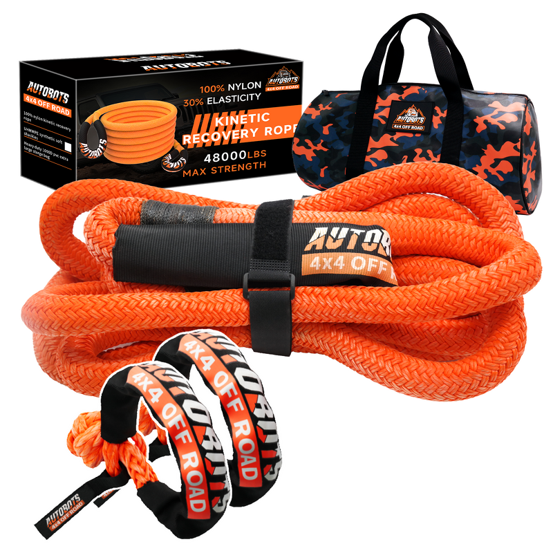 Recovery Tow Rope Factory - 1"x30ft Heavy Duty Kinetic Offroad