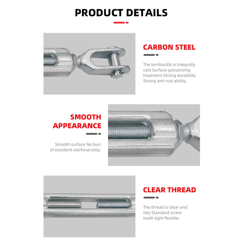 Stainless Steel Turnbuckle Factory - M12 to M48 Korean Us Type Eye