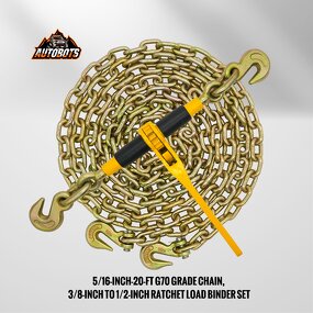 Chain Binder Supplier - 3/8"-1/2" G70 Ratchet Load Binder Kit