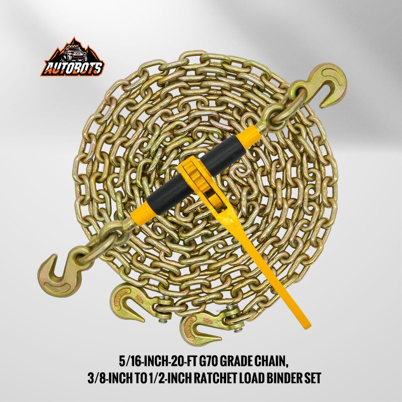 Chain Binder Supplier - 3/8"-1/2" G70 Ratchet Load Binder Kit