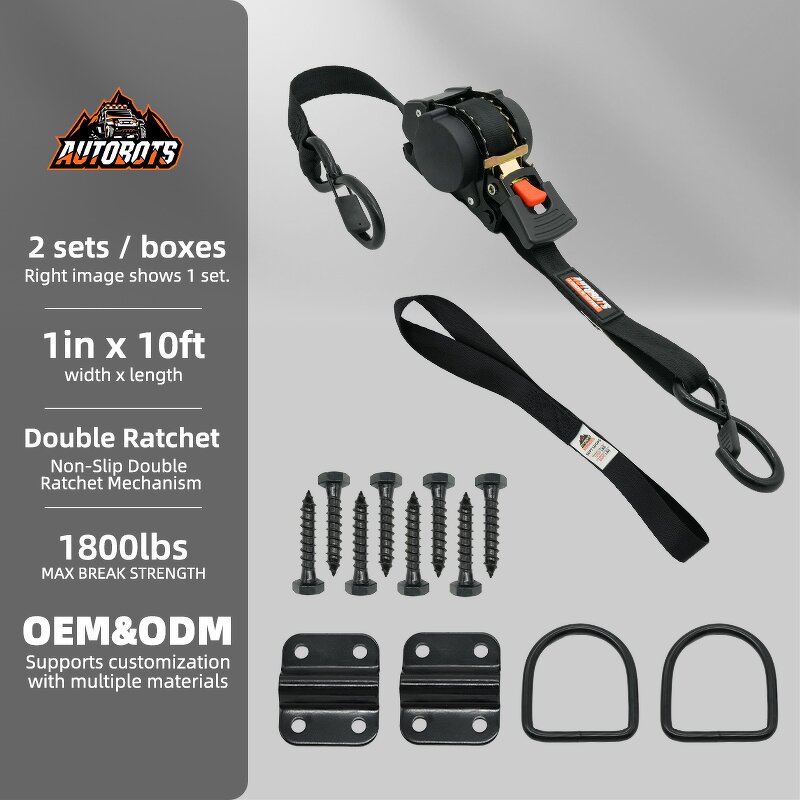 Ratchet Tie Down Strap Manufacturer - 1 Inch Heavy Duty Polyester Material