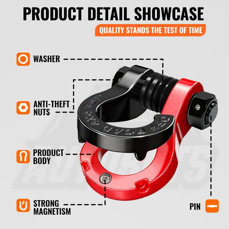 Split Shackle Manufacturer - 10t 3/4 Inch Anti Theft Powder Coated
