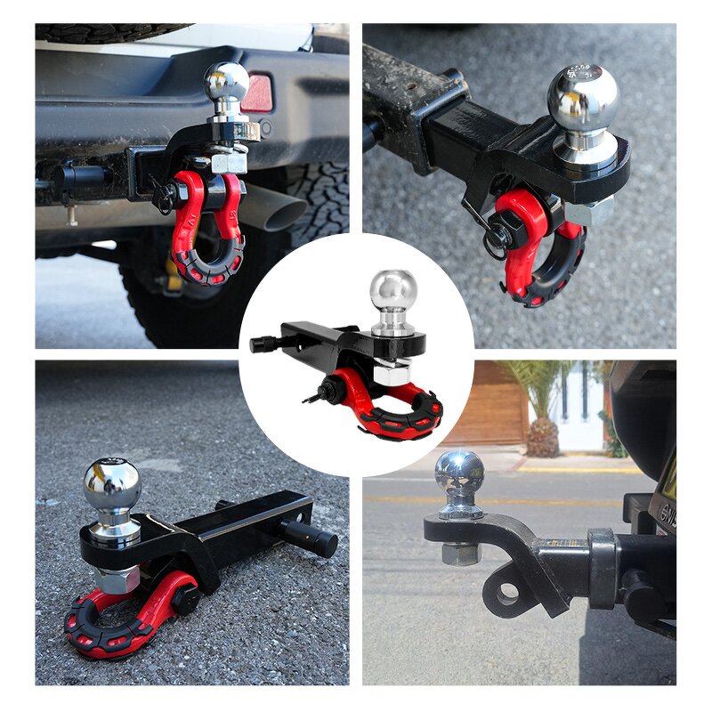 Hitch Receiver Manufacturer - Heavy Duty Forged Bow Shackle with D Ring