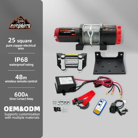 Electric ATV Winch Manufacturer - 4500lbs with Wireless Remote Control