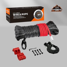 Synthetic Winch Rope Manufacturer - 12 Strand Polymer Polyethylene Hook