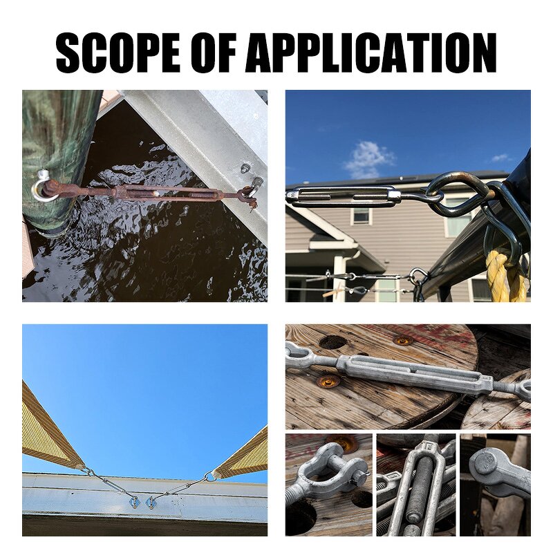 Jaw & Jaw Turnbuckle Supplier - Wholesale M6 3/4" Stainless Steel