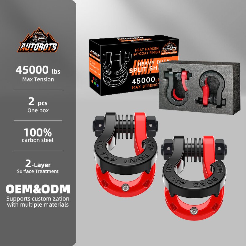 Split Shackle Manufacturer - 10t 3/4 Inch Anti Theft Powder Coated