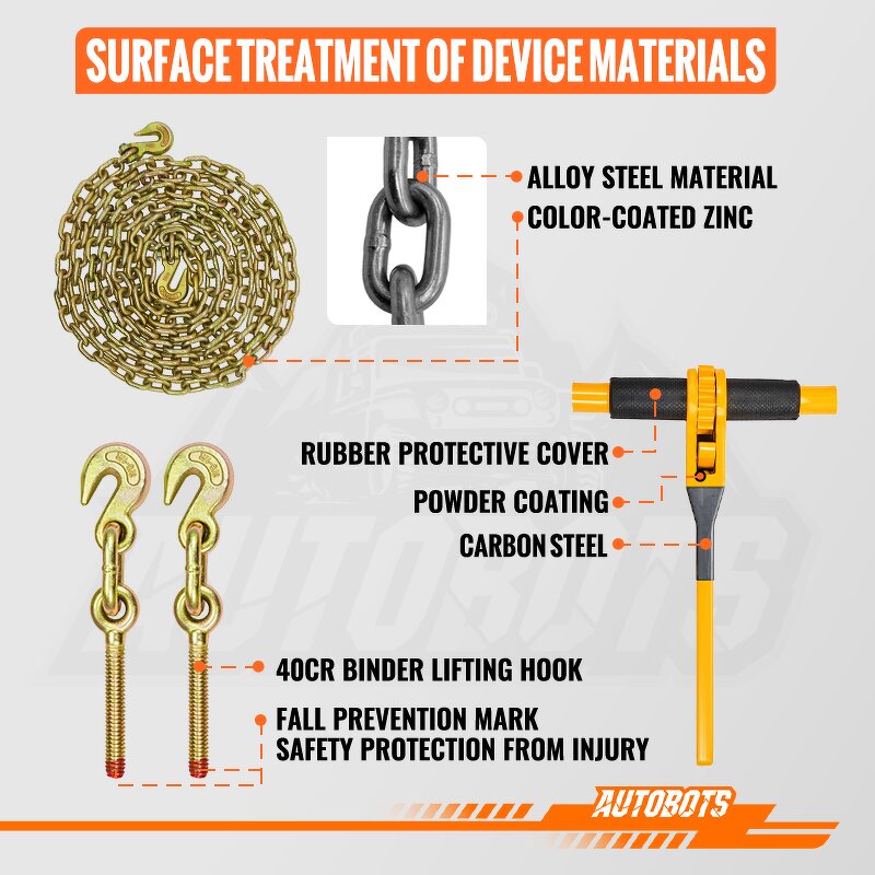 Chain Binder Supplier - 3/8"-1/2" G70 Ratchet Load Binder Kit