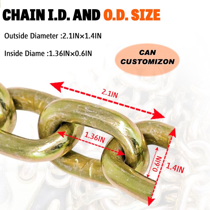 Load Chain Supplier - G70 Short Link Thick Iron Container Lifting