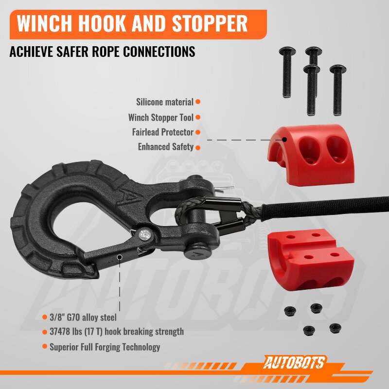 Synthetic Winch Rope Manufacturer - 12 Strand Polymer Polyethylene Hook