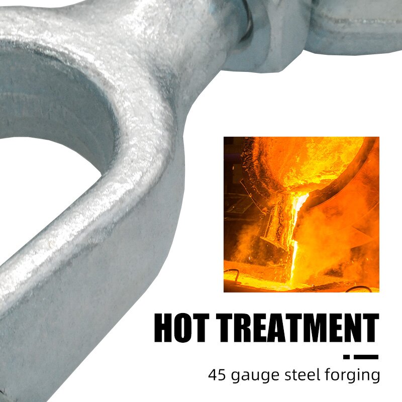 Galvanized Turnbuckle Manufacturer - Din1480 Drop Forged M12 Clevis Jaw