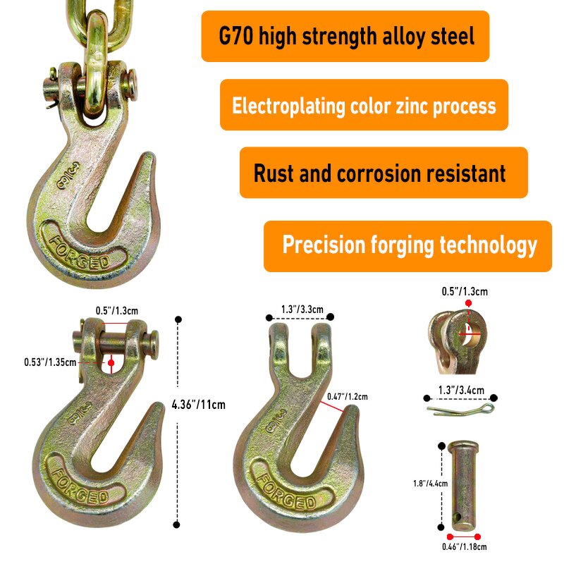 Load Chain Supplier - G70 Short Link Thick Iron Container Lifting