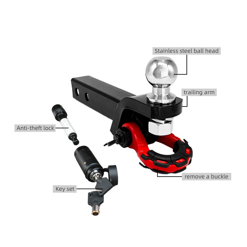 D Ring Shackle Manufacturer - 2" Trailer Mount 3/4" Hitch Receiver