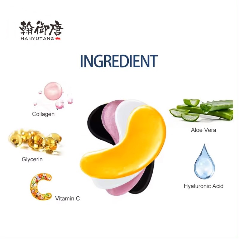 Under Eye 24kgold Treatment Custom Korean Skincare Eye Mask Patch Brightening Hydrogel Beauty Gel Patches for Dark Circles