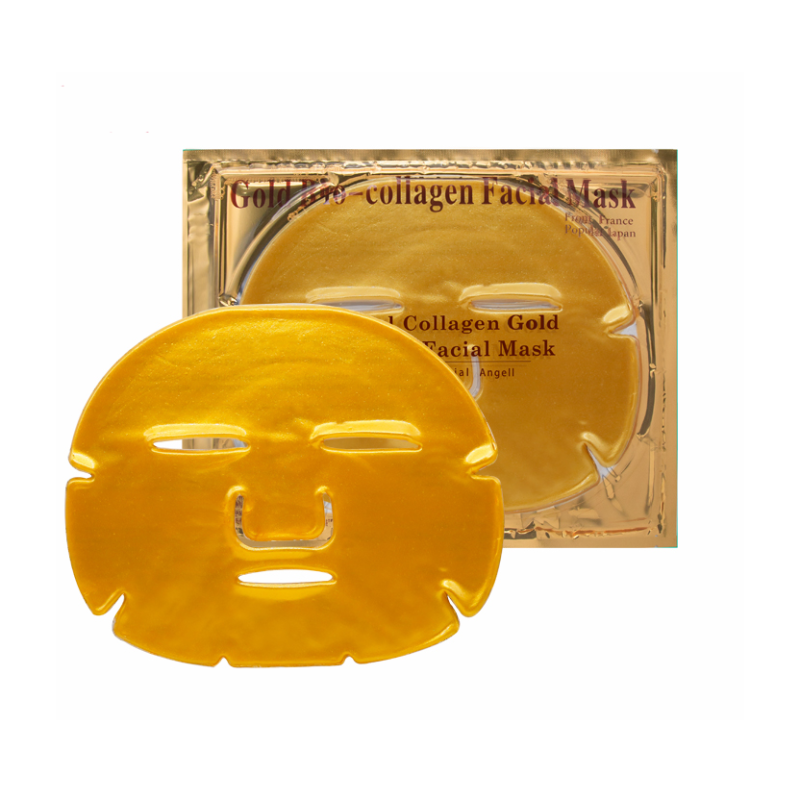 Wholesale Custom Travel Size Crystal Facial Mask Pure Gold Hyaluronic Acid Collagen Gel Brightening Golden Mask Manufacturer