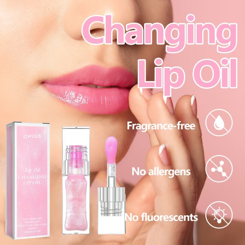 Low MOQ OEM Makeup Clear Plumping Lipgloss Vegan Moisturizing Fruity Tinted Lip Oil Lip Gloss Long Lasting Moisturizing