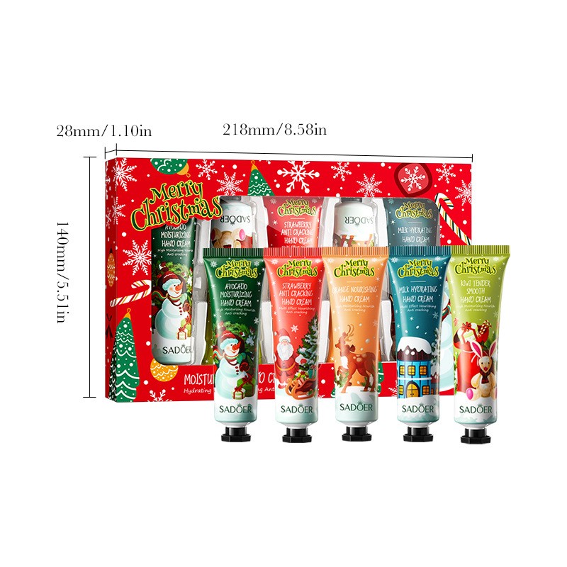 Wholesale Christmas Hand Cream Gift Box Moisturizing and Whitening Hand Cream Set Box