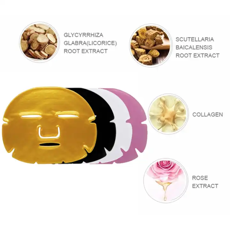 OEM/ODM Anti-wrinkle Gold Bio Pearl Collagen Powder Facemaskss Golden Colegen Crystal Flakes Facialmask Women Skin Care
