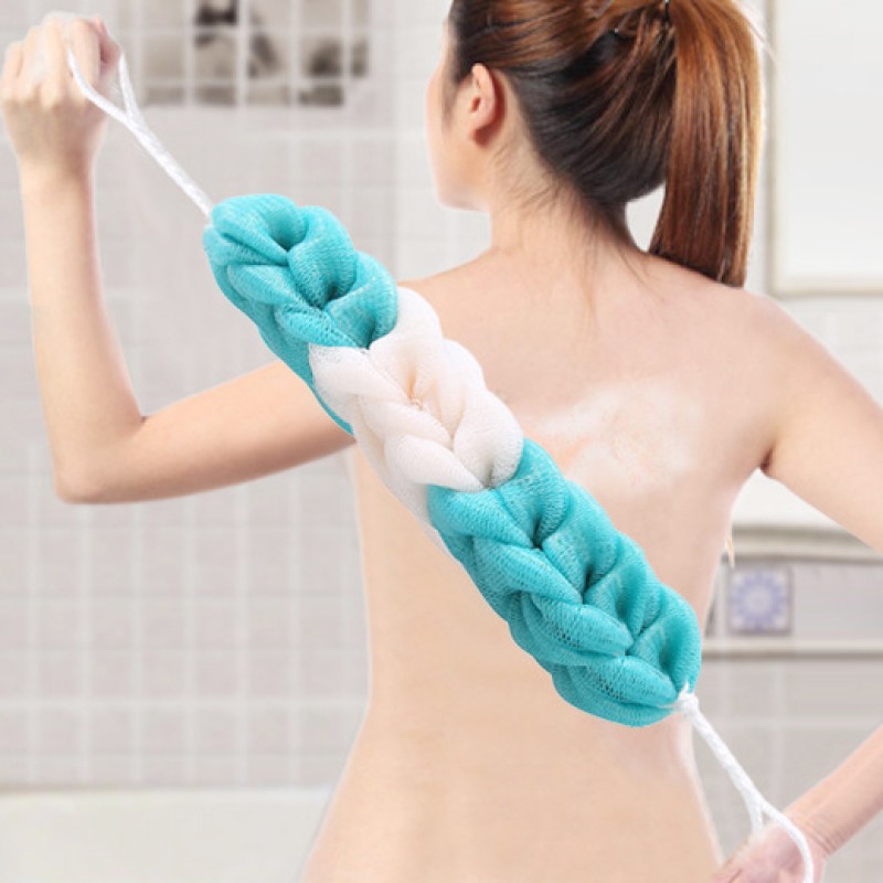 Shower Brushes New Ideas Bath Loofah Sponge Back Bath Accessories Cleaning Tool Scrubber Soft Mesh Body Wash Long Exfoliating