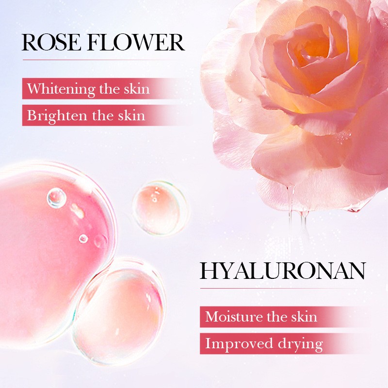 Hot Sale  Beauty Whitening Body Lotion Hyaluronic Acid Moisturizing Nourishing Smooth Skin Rose Body Lotion