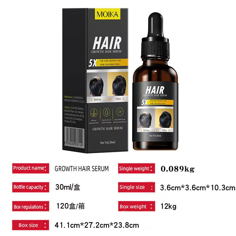 Private Label  30ml  Herbal Hair Care Serum for Hair Growth