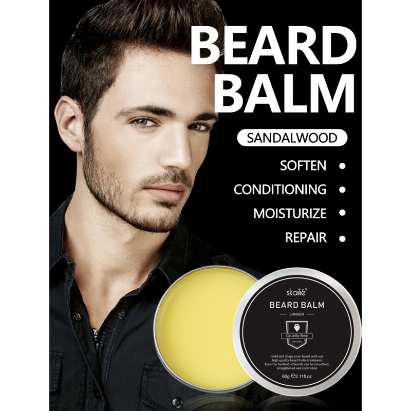 Ready to Ship Private Label Grooming Deep Moisturizing Men's Beard Hair Care Beard Balm