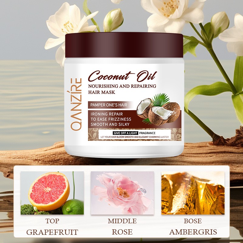 Coconut Moisturizing HairMask Smooth Conditioner InvertedMask Repair Frizz Nutritional Baking Cream 500g