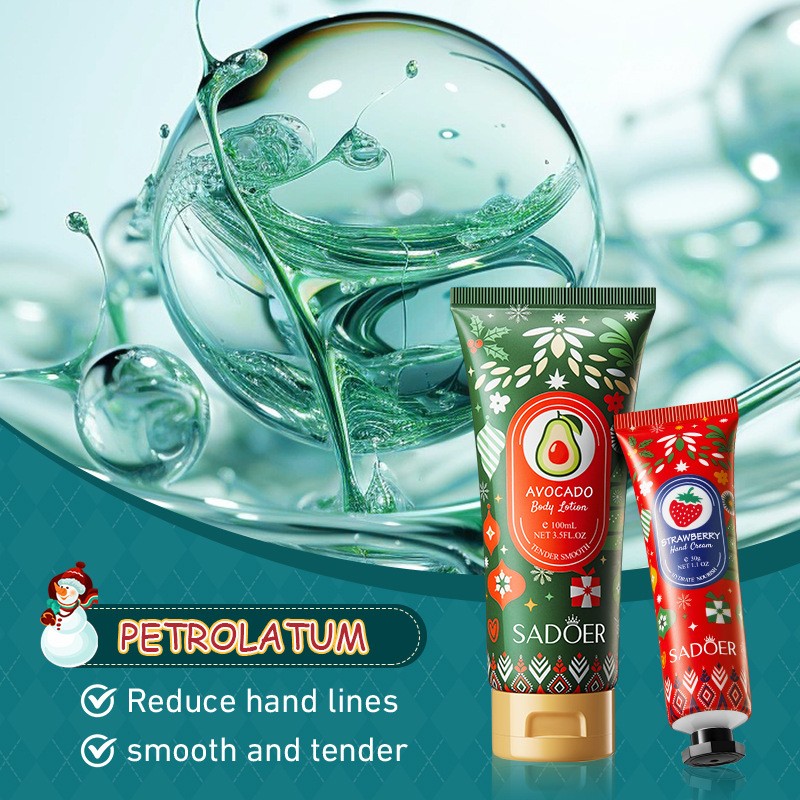 Private Label Christmas Natural Avocado Winter Best Skin Care Anti Cracking Moisturizing Hand Cream Lotion Dark Spots