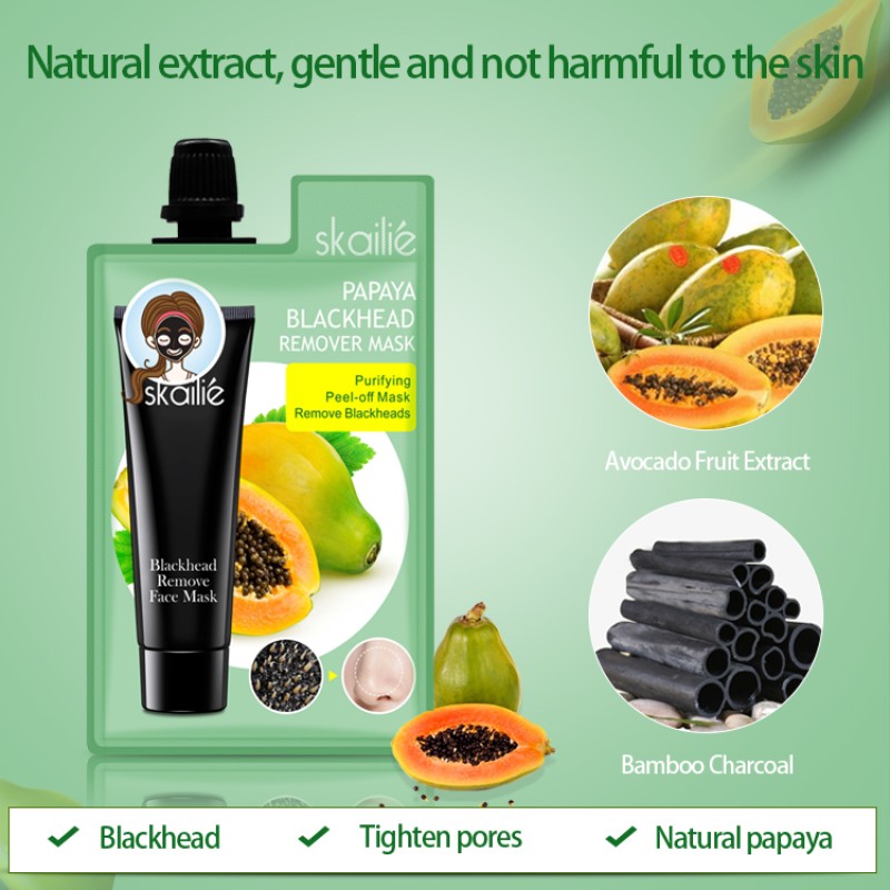 Natural Charcoal Facial Mask Deep Cleansing Peel-Off Beauty Masque for Face and Nose Peel-Off Facemask for Cosmetics