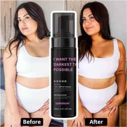 Tanning Mousse Nourishing and Moisturizing the Skin, Wheat Colored and Black Mousse Black Lotion